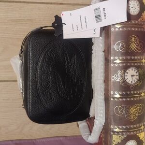 Lacoste Genuine Leather Chain Crossbody Handbag, NWT